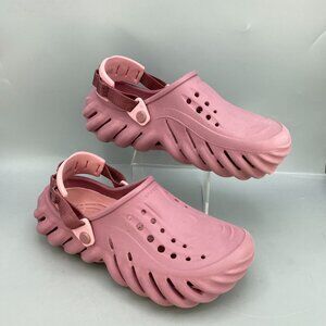 Crocs Echo Clog Unisex M7/W9 Pink Comfortable Streetwear Comfortable Casual